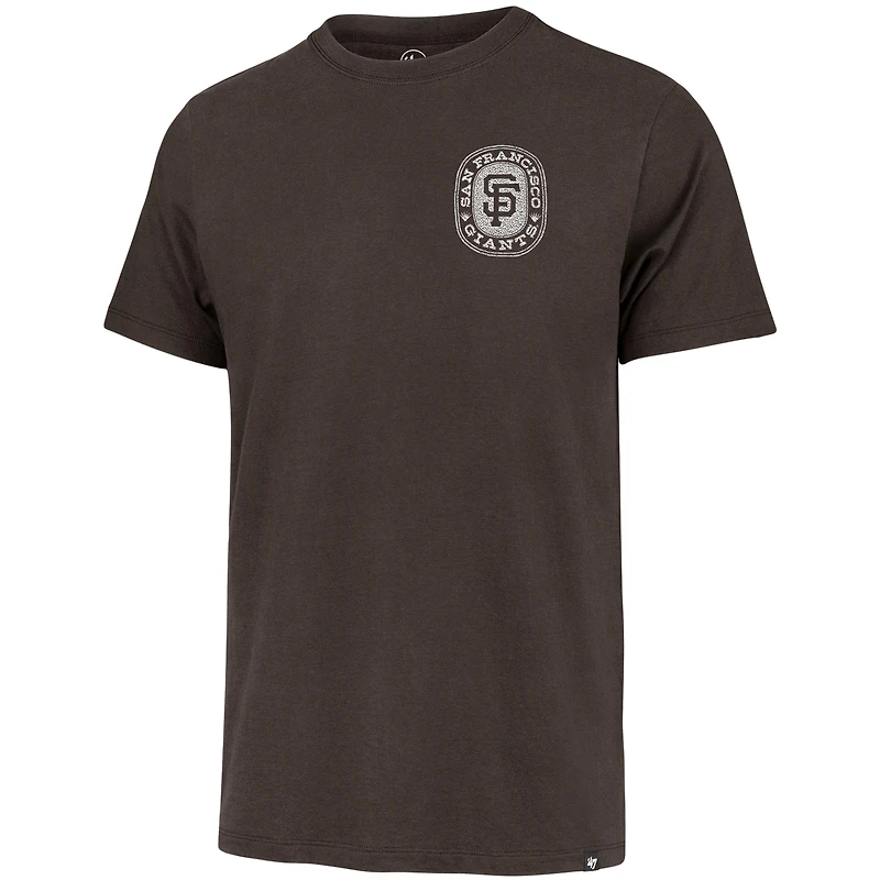 Men's '47 Brown San Francisco Giants Back Canyon Franklin T-Shirt