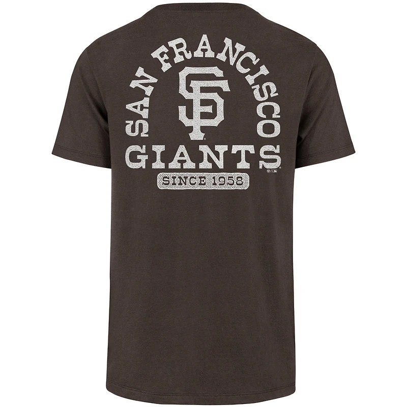 T-shirt marron « Back Canyon Franklin » des Giants de San Francisco pour homme, édition 1947
