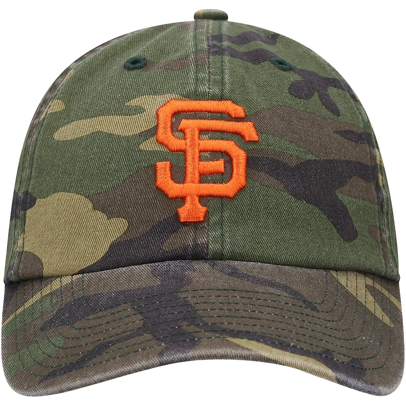 Men's '47 Camo San Francisco Giants Team Clean Up Adjustable Hat