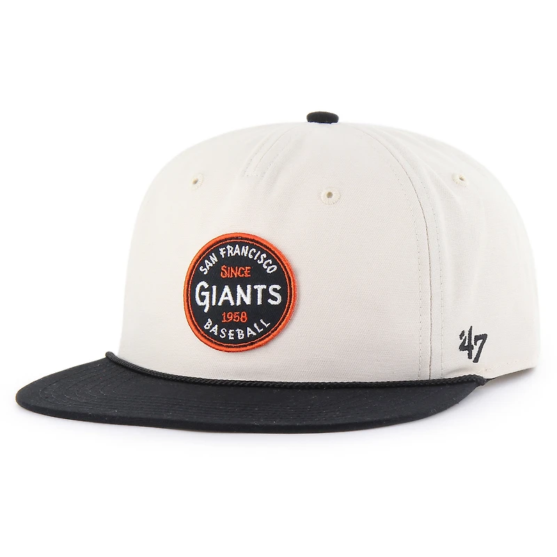 Casquette ajustable Payson Captain des Giants de San Francisco, couleur crème, modèle 1947, pour homme
