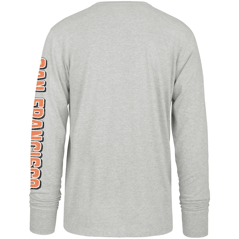 T-shirt à manches longues Fair Ball Franklin gris San Francisco Giants '47 pour homme