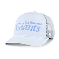 Casquette camionneur ajustable bleu clair « 47 » pour homme, motif Foundation Hitch des Giants de San Francisco