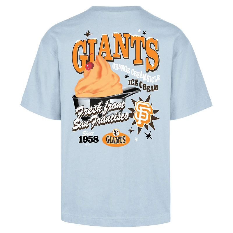 T-shirt bleu clair « 47 » pour homme, Ice Cream Parlor Foundation, des Giants de San Francisco