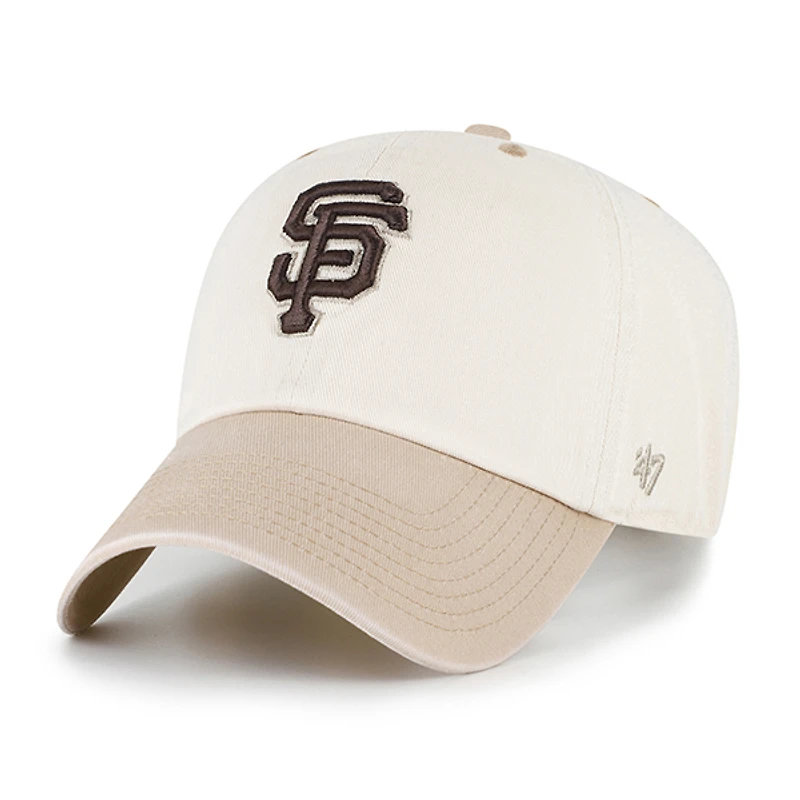 Casquette ajustable San Francisco Giants « 47 Natural/Tan Neutral Terrain Clean Up » pour homme