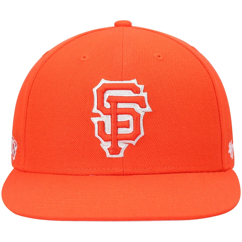 Casquette '47 San Francisco Giants 2021 City Connect Captain Snapback orange pour homme
