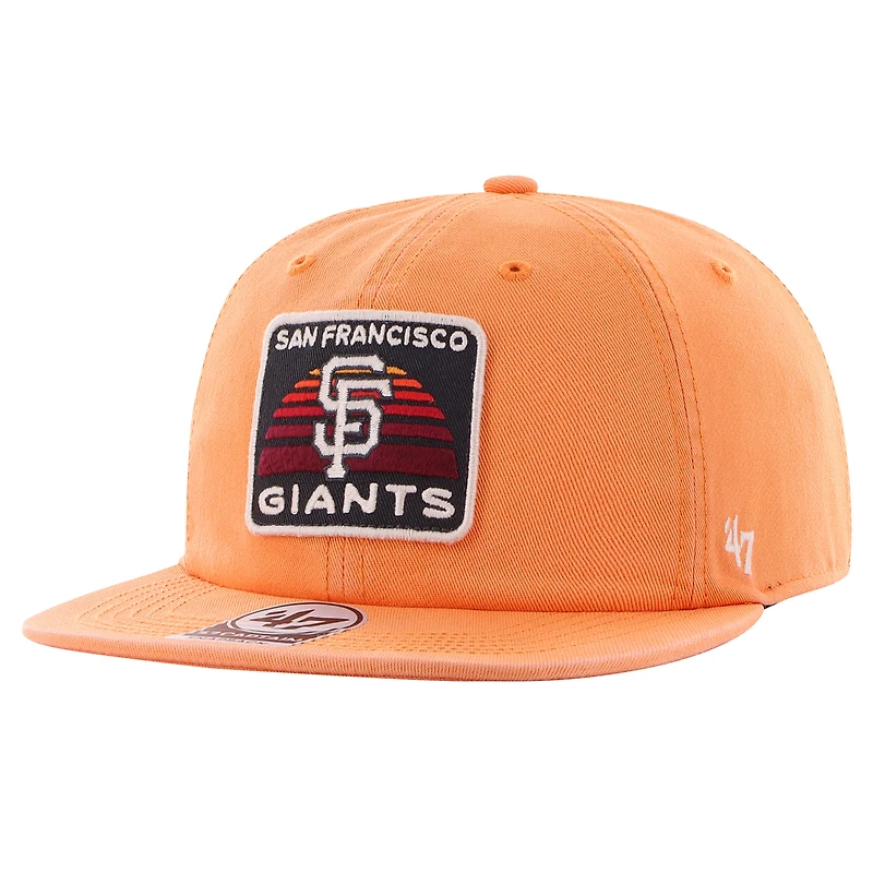 Men's '47 Orange San Francisco Giants Cypress Captain Snapback Hat