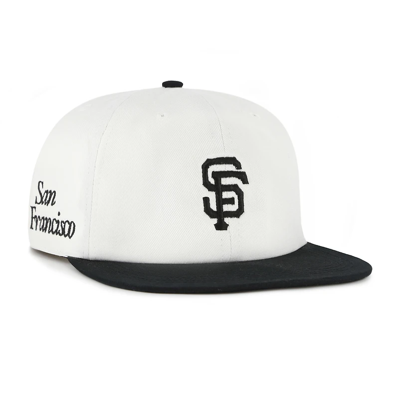 Casquette snapback blanche/noire « 47 » pour homme des Giants de San Francisco