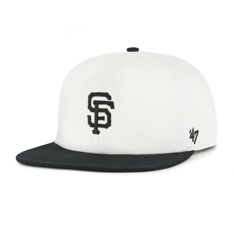 Casquette snapback blanche/noire « 47 » pour homme des Giants de San Francisco