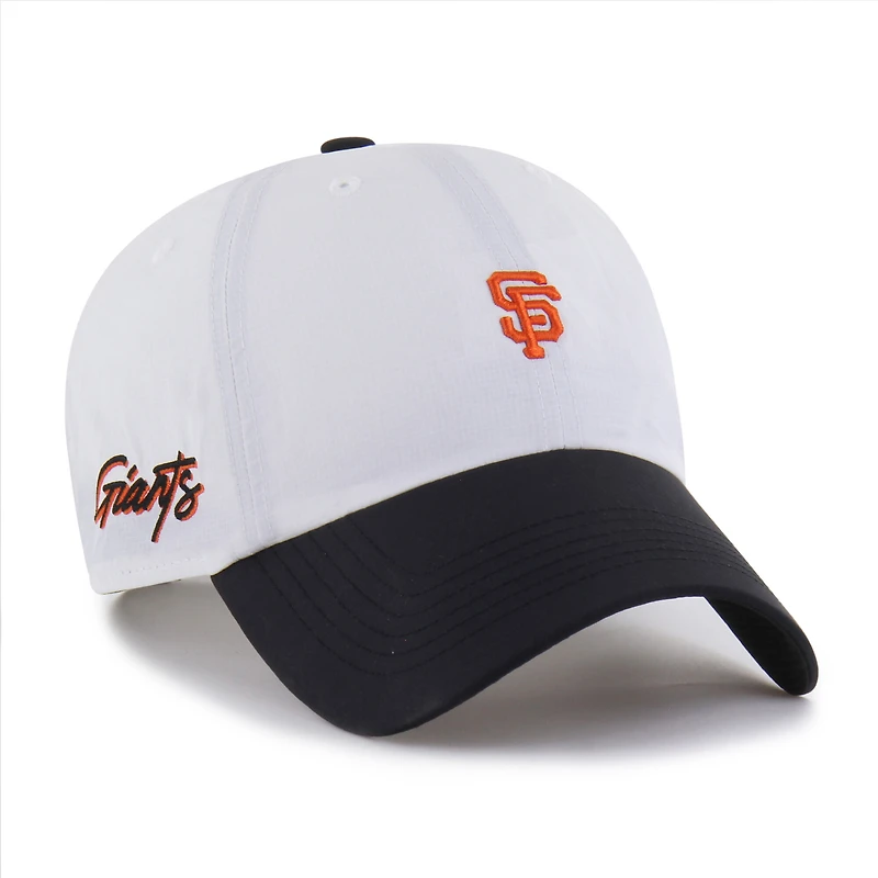 Men's '47 White/Black San Francisco Giants Vista Mini Clean Up brrr° Adjustable Hat