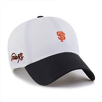 Men's '47 White/Black San Francisco Giants Vista Mini Clean Up brrr° Adjustable Hat