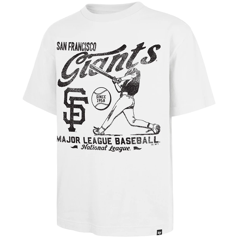 T-shirt blanc « 47 » pour homme, édition régionale des Giants de San Francisco