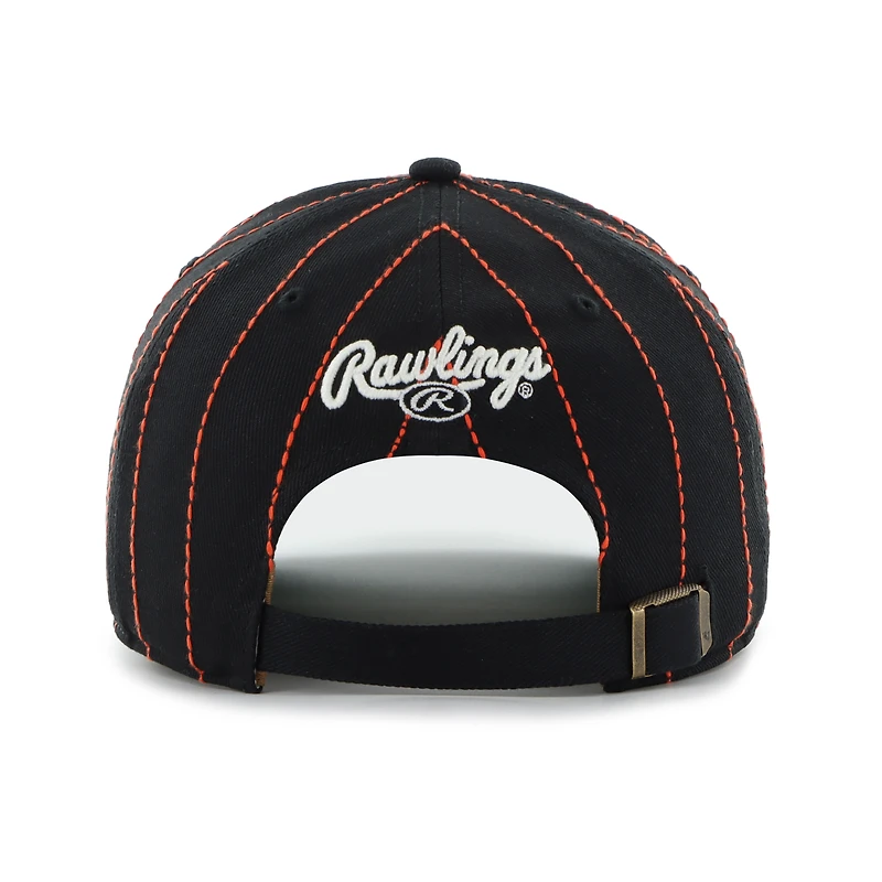 Casquette ajustable à rayures noires San Francisco Giants '47 x Rawlings pour homme
