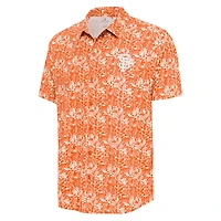 Chemise boutonnée orange Antigua pour homme, tenue de villégiature des Giants San Francisco