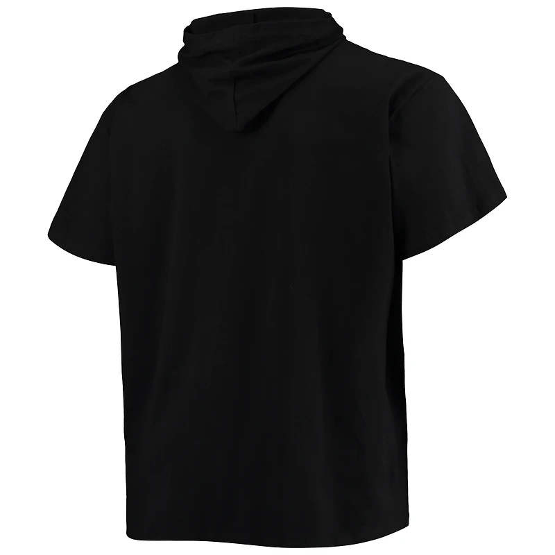 T-shirt à capuche noir manches courtes pour hommes des Giants de San Francisco Big & Tall Jersey