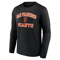 Men's  Black San Francisco Giants Heart & Soul Long Sleeve T-Shirt