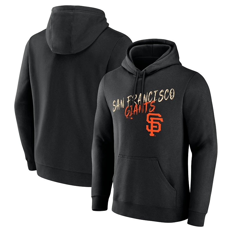 Sweat à capuche noir pour homme San Francisco Giants Hustle