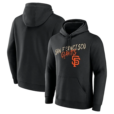 Sweat à capuche noir pour homme San Francisco Giants Hustle