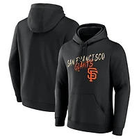 Sweat à capuche noir pour homme San Francisco Giants Hustle