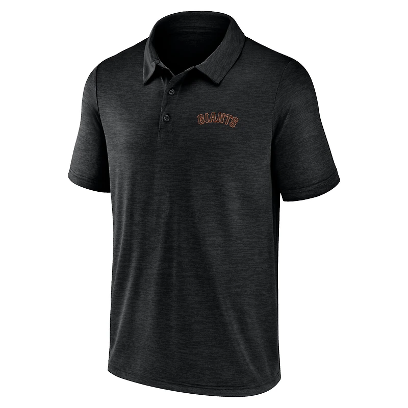 Polo léger et imparable noir pour homme des Giants de San Francisco