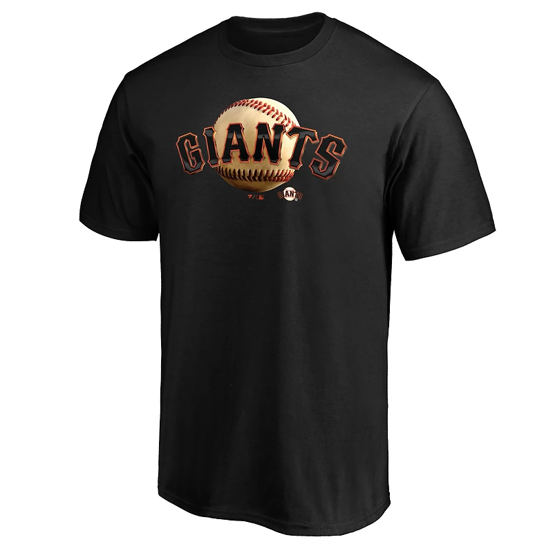 T-shirt noir pour homme avec mascotte Midnight des Giants de San Francisco