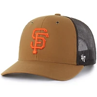 Men's Carhartt x '47  Brown San Francisco Giants Trucker Adjustable Hat