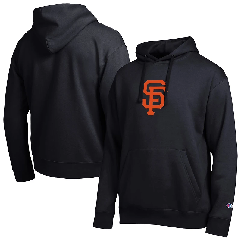 Sweat à capuche Champion noir pour homme, logo brodé All Star des Giants de San Francisco