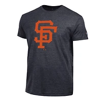 Men's Champion  Black San Francisco Giants Cooperstown Logo Tri-Blend T-Shirt