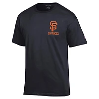 T-shirt noir Champion des Giants de San Francisco pour homme
