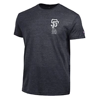 Men's Champion Black San Francisco Giants Vintage 3-Hit Tri-Blend T-Shirt