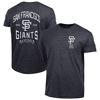 Men's Champion Black San Francisco Giants Vintage 3-Hit Tri-Blend T-Shirt