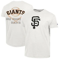 Men's Champion  Heather White San Francisco Giants Tri-Blend T-Shirt