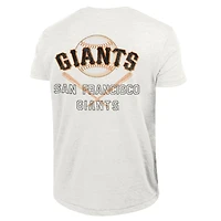 Men's Champion  Heather White San Francisco Giants Tri-Blend T-Shirt