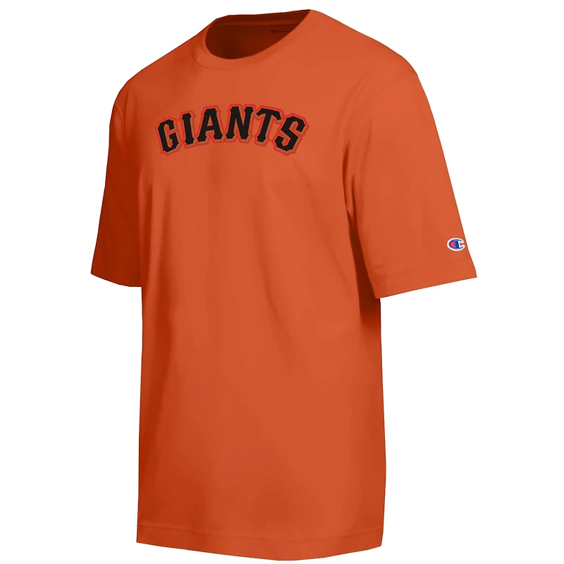 Men's Champion Orange San Francisco Giants All Star Chenille Wordmark T-Shirt