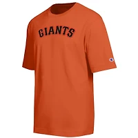Men's Champion Orange San Francisco Giants All Star Chenille Wordmark T-Shirt