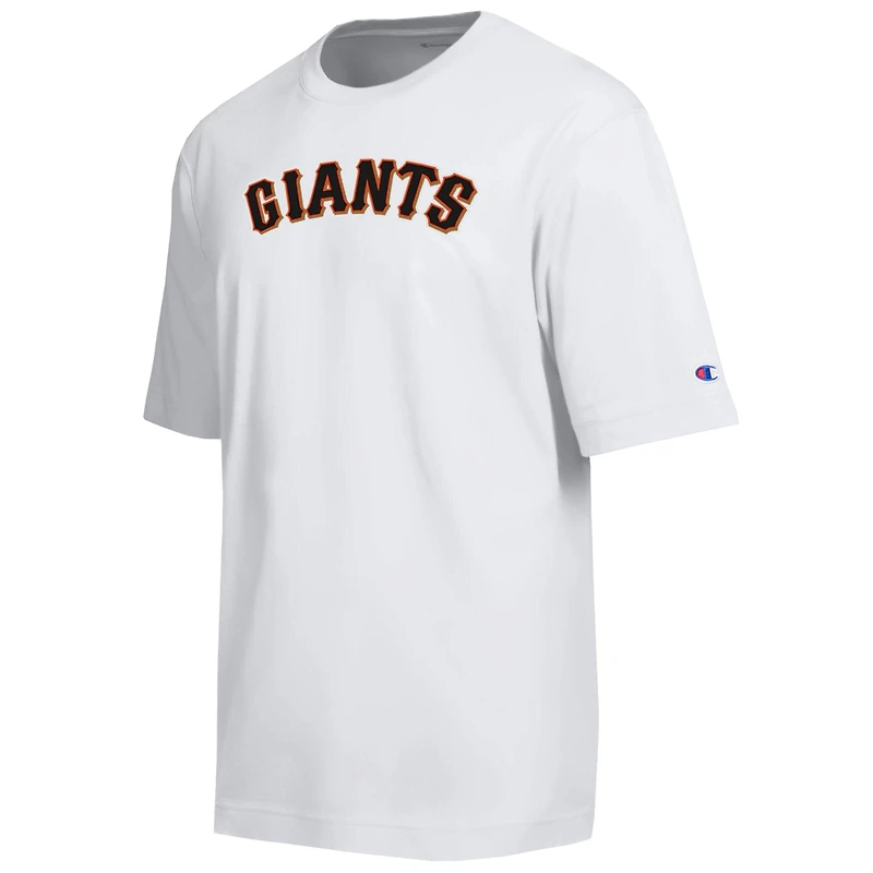 T-shirt Champion blanc pour homme, San Francisco Giants All Star, logo en chenille arquée
