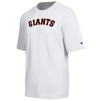 T-shirt Champion blanc pour homme, San Francisco Giants All Star, logo en chenille arquée