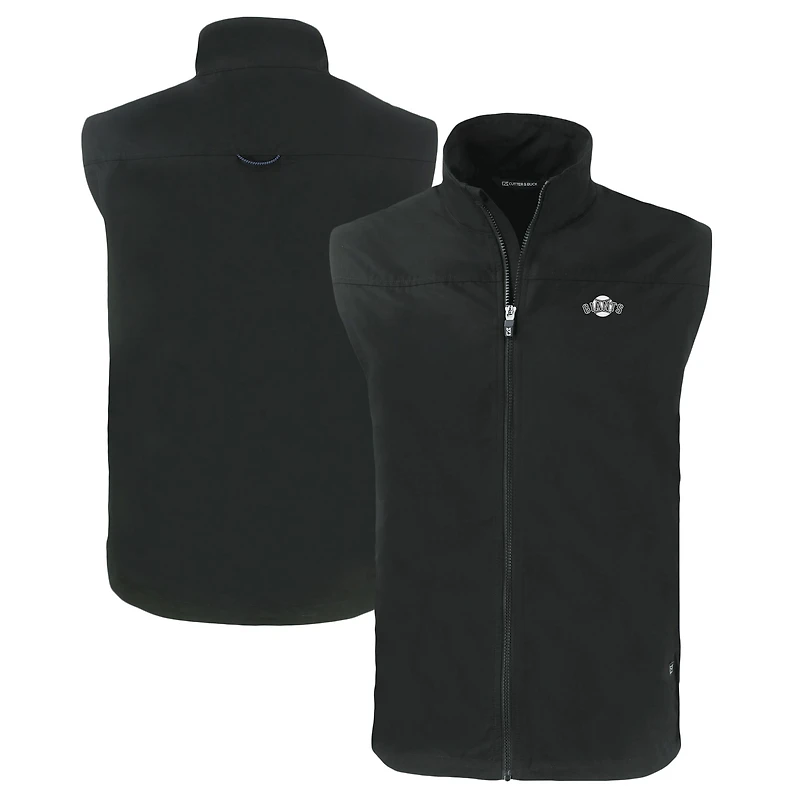 Men's Cutter & Buck Black San Francisco Giants Big Tall Charter Eco Full-Zip Vest