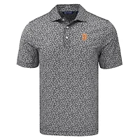 Polo recyclé à imprimé Pike Eco Flora pour homme, noir, Cutter & Buck, San Francisco Giants, taille grande et