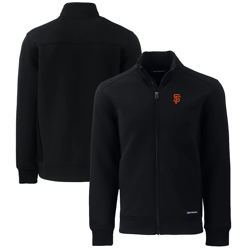 Men's Cutter & Buck  Black San Francisco Giants Big Tall Roam Eco Recycled Full-Zip Jacket