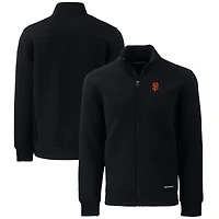 Men's Cutter & Buck  Black San Francisco Giants Big Tall Roam Eco Recycled Full-Zip Jacket