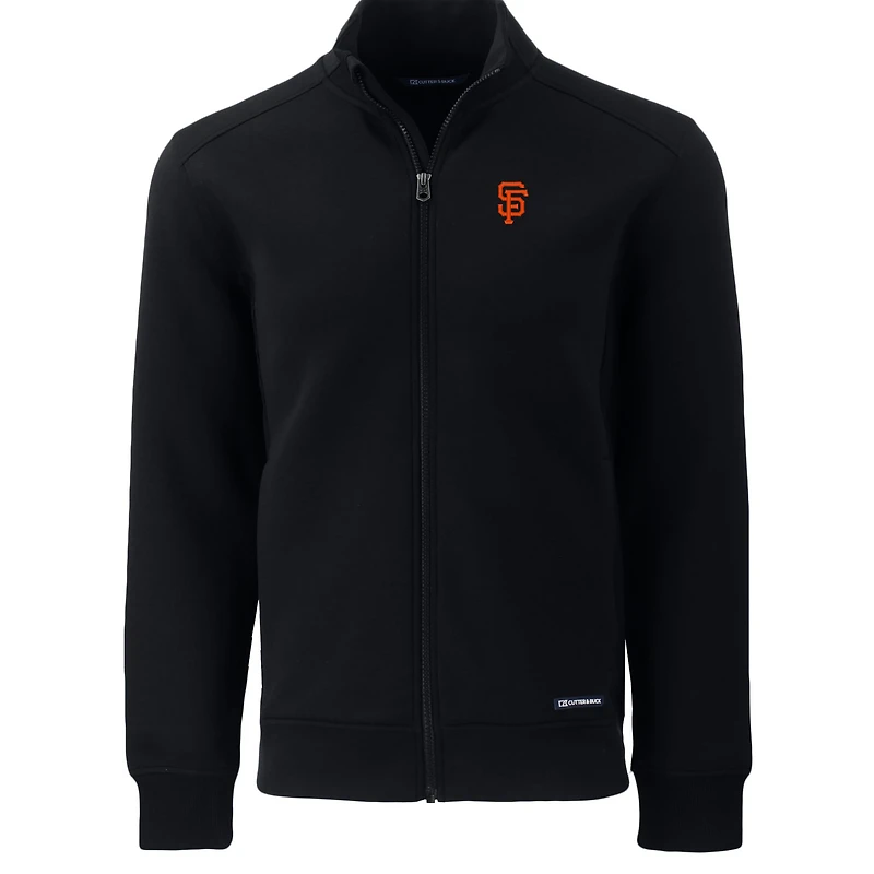 Men's Cutter & Buck  Black San Francisco Giants Big Tall Roam Eco Recycled Full-Zip Jacket