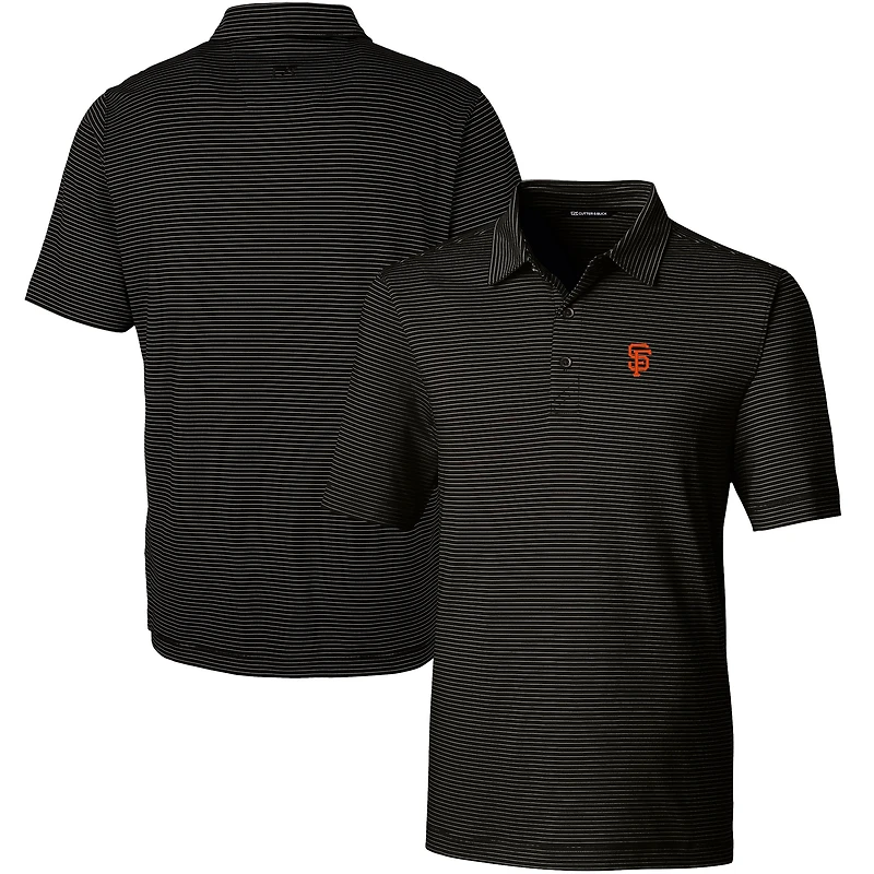 Polo extensible Forge à rayures crayon pour homme, noir, Cutter & Buck, des Giants de San Francisco