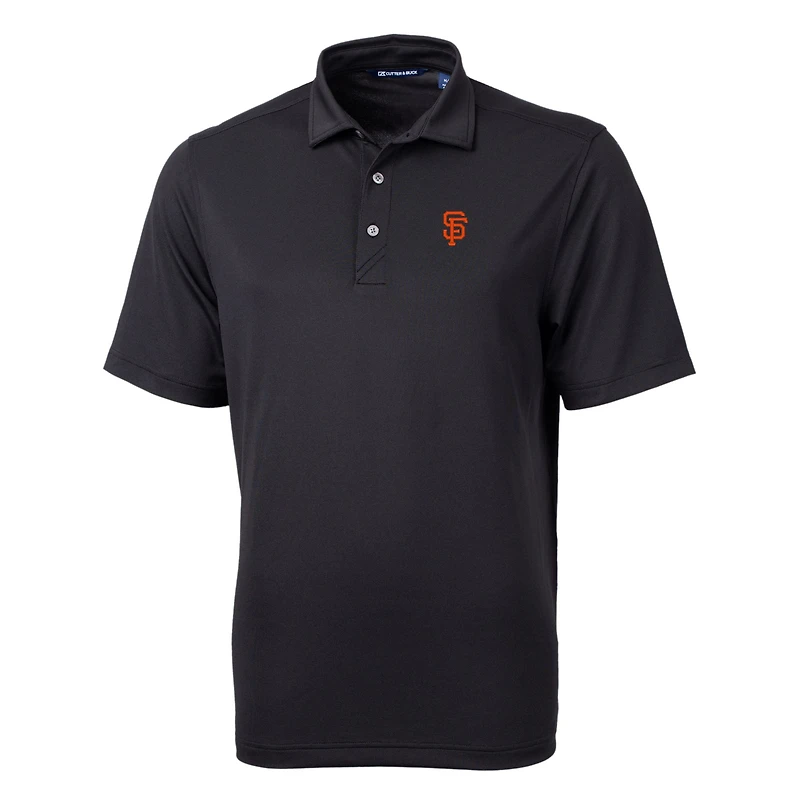 Polo recyclé Virtue Eco Pique pour homme, noir, Cutter & Buck, des Giants de San Francisco