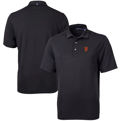 Polo recyclé Virtue Eco Pique pour homme, noir, Cutter & Buck, des Giants de San Francisco
