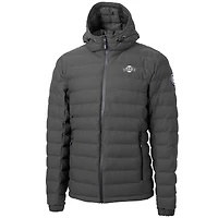 Men's Cutter & Buck Gray San Francisco Giants Mission Ridge Repreve® Eco Insulated Full-Zip Hoodie Puffer Jacket