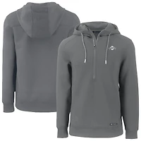 Men's Cutter & Buck Gray San Francisco Giants Roam Eco Recycled Tri-Blend Half-Zip Hoodie