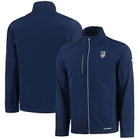 Men's Cutter & Buck  Navy San Francisco Giants Americana Logo Evoke Eco Softshell Recycled Full-Zip Jacket