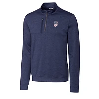 Veste à enfiler demi-zippée Stealth pour homme, bleu marine, motif étoiles et rayures des Giants de San Francisco, coupe grande taille