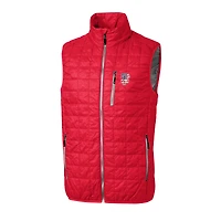 Men's Cutter & Buck  Red San Francisco Giants Big Tall Rainier PrimaLoft® Eco Insulated Full-Zip Puffer Vest