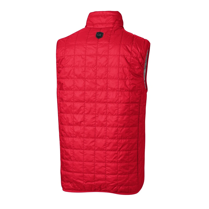 Men's Cutter & Buck Red San Francisco Giants Big Tall Rainier PrimaLoft® Eco Insulated Full-Zip Puffer Vest
